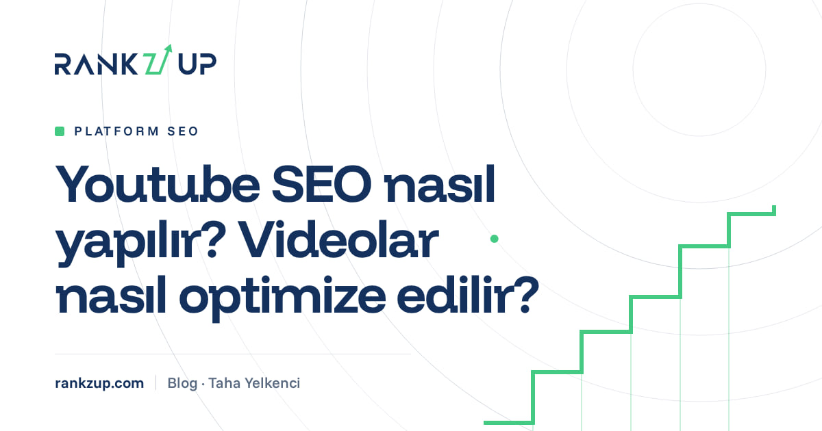 Youtube SEO nasıl yapılır? Videolar nasıl optimize edilir?: Platform SEO kategorisindeki rankZup blog yazısının kapak görseli Youtube SEO nasıl yapılır? Videolar nasıl optimize edilir? yazısının kapak görseli